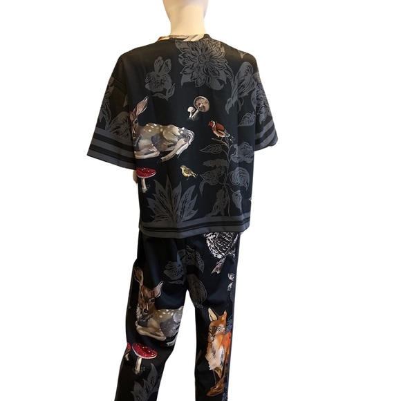 Pants - Nylon and Lycra mix fabric cord-set.